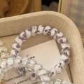 Sweet butterfly telephone wire hair tie cute girlish ponytail hair rope accessory for women - Purple Butterfly Telephone Wire Hair Ties
