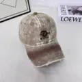 Gorra de béisbol tie-dye desgastada para hombres y mujeres, sombrero de sol bordado vintage. - L (58-60cm) / Caqui