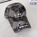 Gorra de béisbol de camuflaje desgastada con bordado pesado, estilo callejero. - L (58-60cm) / Camuflaje