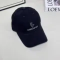 Detalles de la gorra de béisbol negra con bordado frontal y visiera para uso diario. - L (58-60cm) / Negro