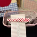 Cute red and white checkered apple hair clip sweet style duckbill hairpin for women daily wear - Apple Plaid Hair Clips