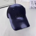 Gorra de béisbol degradada para hombre y mujer, sombrero casual suave con letra bordada. - L (58-60cm) / GO Lavado Negro