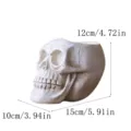Schedel bloempot (RRW034-WH) / 15x10x12cm