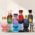 Botella atomizador de perfume de vidrio degradado de 30 ml con tapa de diamante elegante - 30ML / Multicolor