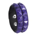 Black With Purple Studs