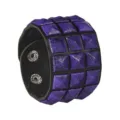 Black With Purple Studs
