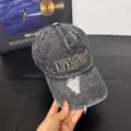 Verwaschene Baumwoll-Baseballcap mit cooler Stickerei für den perfekten Streetstyle. - M (56-58cm) / Schwarz
