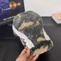 Camouflage Embroidered Wings Baseball Cap Street Style Casual Sunshade Duck Tongue Hat - M / Yellow Camouflage