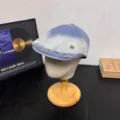 Vintage gradient denim flat cap newsboy hat for women, stylish washed denim, chic accessories. - M (56-58cm) / Light Blue