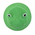 Green frog bucket hat, cute cartoon basin cap for spring and summer outdoor sun protection. - Adjustable / Kids