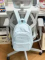 Light blue nylon casual mini backpack, minimalist style daily cute daypack for women and girls. - Single Bag (Without Charms) / Light Blue