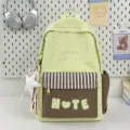 Zaino scolastico leggero con stampa a stelle ragazza dolce zaino da viaggio per studenti - Con Ciondolo / Verde