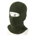 Passamontagna da sci in maglia verde maschera viso calda invernali ciclismo cappello - Verde militare