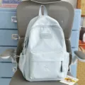 Hellgrün bunte Schleife bestickter Rucksack süße Schultasche für Mädchen Reisen Freizeit - Blau