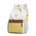 Colorful Colorblock Casual Backpack Student School Bag for Outdoor Travel and Daily Use - Single Bag / L / Off White