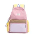 Macaron color casual backpack, stylish multi-color student school bag for daily travel. - With Charm / L / Pink