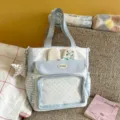 Shoulder Bag with Pendant / Blue