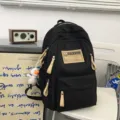 Stylish black multi-compartment utility backpack for students, durable campus travel bag. - Black Leg Duck Pendant / S / Black