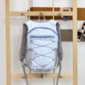 Hellblauer kleiner Rucksack mit Sternenmuster, niedlicher Freizeittagesrucksack mit Netztaschen. - 20-35L / Blau