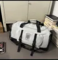 Sac de voyage gris décontracté avec multiples poches et sangles durables pour le camping. - Gris