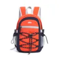 Leichter Outdoor Wander Rucksack in Orange und Blau mit praktischen Gummizügen. - Orange / L
