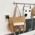 Sac cabas en toile bicolore style coréen pour étudiants sac à bandoulière décontracté - Sac Fourre-tout / Sans pendentif / Kaki