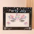 Party Joy festival face rhinestone stickers, sparkle eye and eyebrow gem decorations. - HF-114