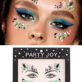 Face rhinestone stickers for makeup party festival resin crystal face gems body jewels art - Multicolor Rhinestone Style (HF-172)