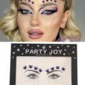 Grenzüberschreitende Make-up Strasssteine für Gesicht, lila Schmetterling Gesichtsaufkleber. - Lila Schmetterling Strass-Stil (HF-176)