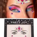 Festival Gesicht Strass Steine Kristalle Aufkleber für Party Make-up Dekoration Körperkunst. - Herz- und Polygon-Strass-Stil (HF-178)