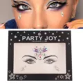 Gesichts Strasssteine Aufkleber für Party Make-up, glitzernde Gesichtsschmuck Dekoration. - Schmetterling Träne Strass-Stil (HF-180)