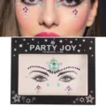 Festival Strass Steine Gesicht Aufkleber Glitzer Make-up Party Strasssteine Schmuck - Öko-Harz Stern Strass-Aufkleber-Stil (HF-181)