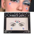 Strass Gesicht Aufkleber für Festival Make-up, Meerjungfrau Muschel Körper Schmuck Steine. - Meerjungfrau Muschel Perle Strass-Aufkleber-Stil (HF-182)