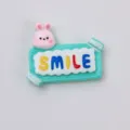 Cute rabbit resin cabochon smile DIY accessory phone case decorative material craft charm - Cute Rabbit - Word Sign