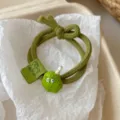 Groen schattig monster haarbandje lief cartoon haarelastiek voor dames meisjes dagelijkse stijl - Verdikte Kleine Monster Stijl / Groen