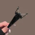 Black hair root volume clip for styling, seamless hair styling tool for daily use. - Black