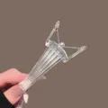 Transparent plastic hair root volume clip for high top and styling bangs everyday use - Clear