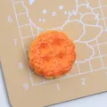 Charm biscuit en résine doux accessoire bricolage DIY miniature nourriture jouet 1pc - Biscuit Double Couche / Orange