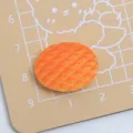 Cabochon in resina di biscotto dolce arancione ciondolo fai da te per creazione di gioielli. - Biscotto Ovale / Arancione