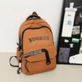 Vintage casual backpack large capacity school bag for students and women daily use brown variant - 8875#Brown