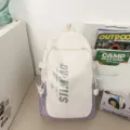 Large capacity student backpack stylish campus rucksack suitable for school and daily use - Purple