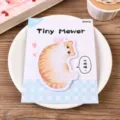 Jolis blocs-notes adhésifs chat mignon, notes en forme, 30 pcs pour carnet notes. - 30 Photos / Chat Orange