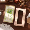 Retro four leaf clover metal bookmark hollow design exquisite gift box page clip souvenir - Good Luck Theme / Box Packaging