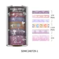 Kit de ruban adhésif Washi style coréen 6 rouleaux joli design nœud et lapin pour carnet DIY. - Style 1
