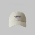 Casual katoenen honkbalpet met stijlvolle blauwe geborduurde letters voor dagelijks gebruik. - M (56-58cm) / Broken Wit