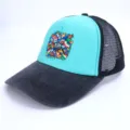 2026 World Cup baseball cap breathable mesh trucker hat casual sports sun hat for men women - L (58-60cm) / Sky Blue