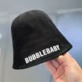Vrouwen Zomer Zwarte Gebreide Bucket Hat Mode Letter Zonbescherming Vissershoed Top. - M (56-58cm) / Zwart