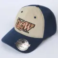Amerikaanse vintage stijl baseballpet met letterborduurwerk voor heren en dames in de lente - Eén maat / Marineblauw