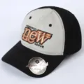 Retro color-block baseballcap met stijlvol letterborduursel voor trendy streetstyle. - Eén maat / Zwart