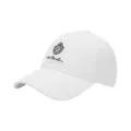 White embroidered baseball cap summer casual sports hat stylish sun protection hat for men women - One Size / White